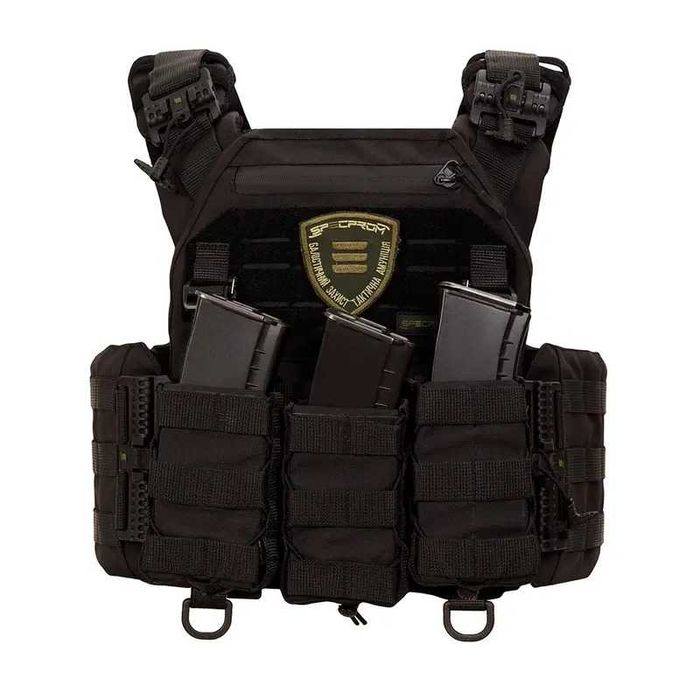 Плитоноска Warmor gen.3 Pro Max з повним комплектом Чорна