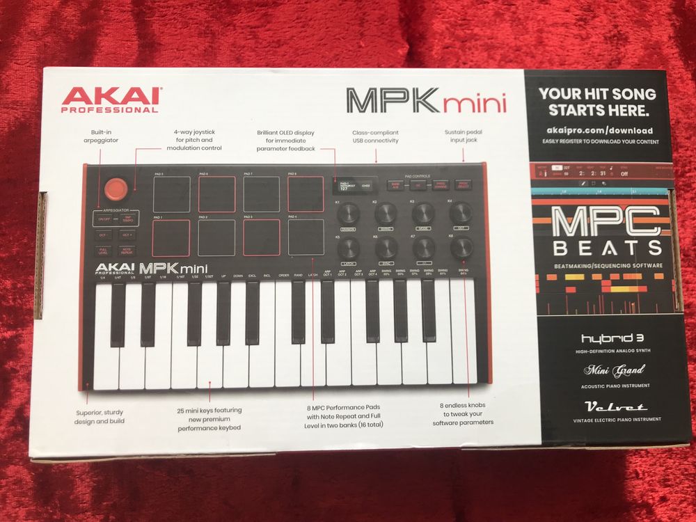 Міді клавіатура AKAI MPK Mini MK 3 Нова