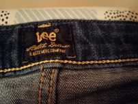Lee damskie jeansy niebieskie.