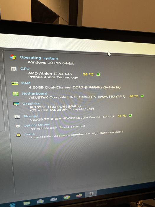 Płyta główna AM3 ASUS M4A88T-V EVO +AMD Athlon II X4 645 +4GB RAM DDR3