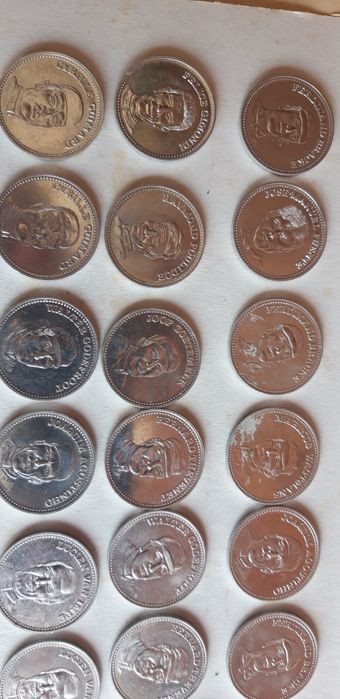 Conjunto de Moedas Ídolos do Ciclismo Mundial