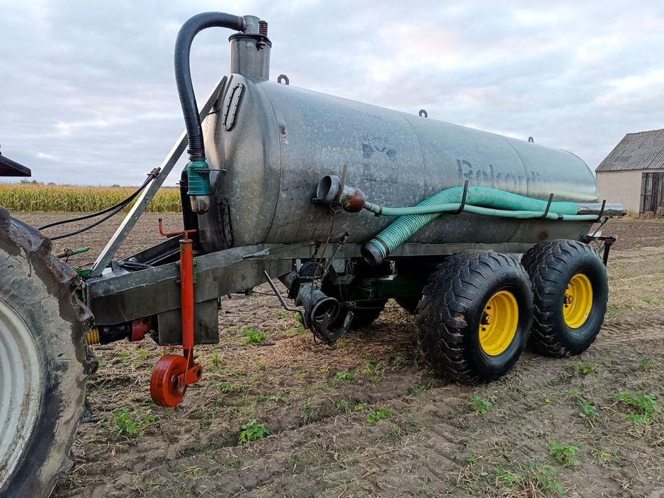 Beczkowóz, beczka 7000l, Meyer Lohne Rekordia, skrętna oś, kotte