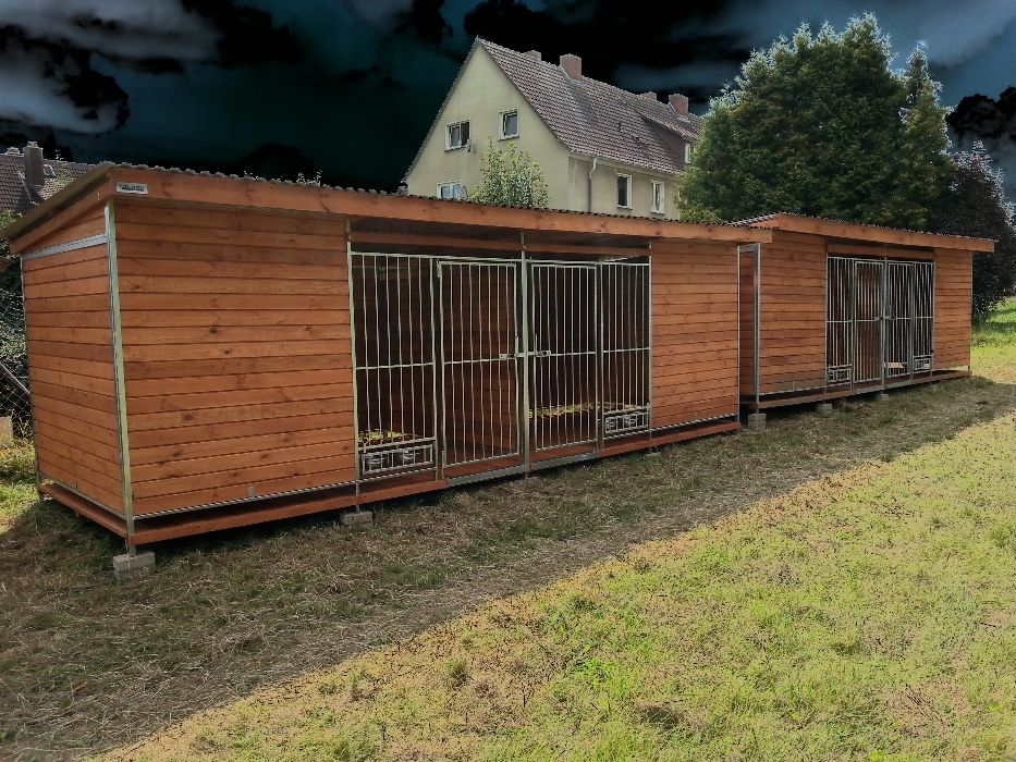 Kojec dla psa 4x1,5 podwójny LINIA "L" wybieg, PORODÓWKA,MONTAZ GRATI