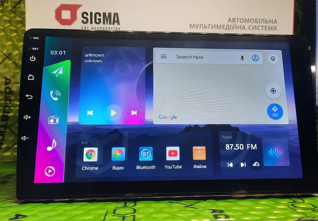 Манітор планшет універсальний 9''  2 /32  4G Carplay