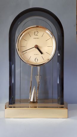 Duży zegar kominkowy Seiko Japan z wahadłem
