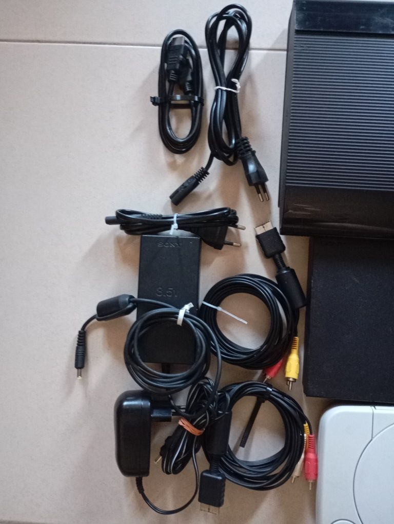 Ps1 + Ps2 + Ps3 cabos e comandos