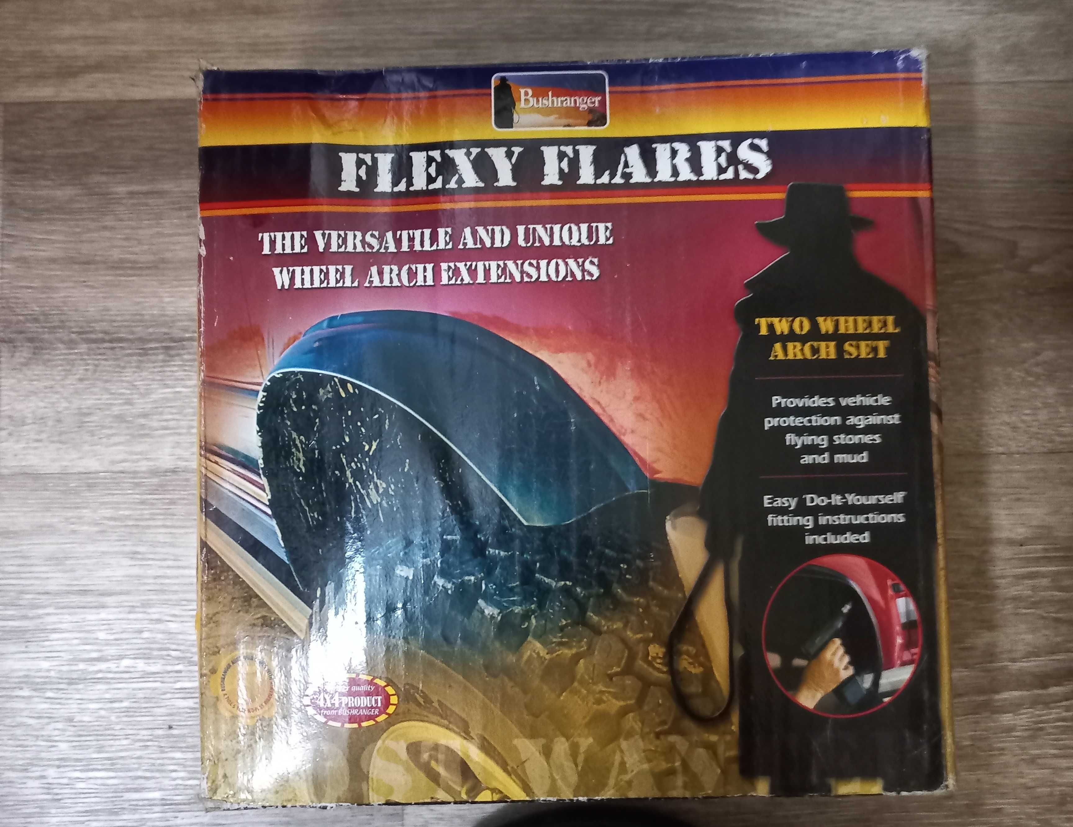 Расширители крыла универсальные "Bushranger Flexy Flares" 65мм