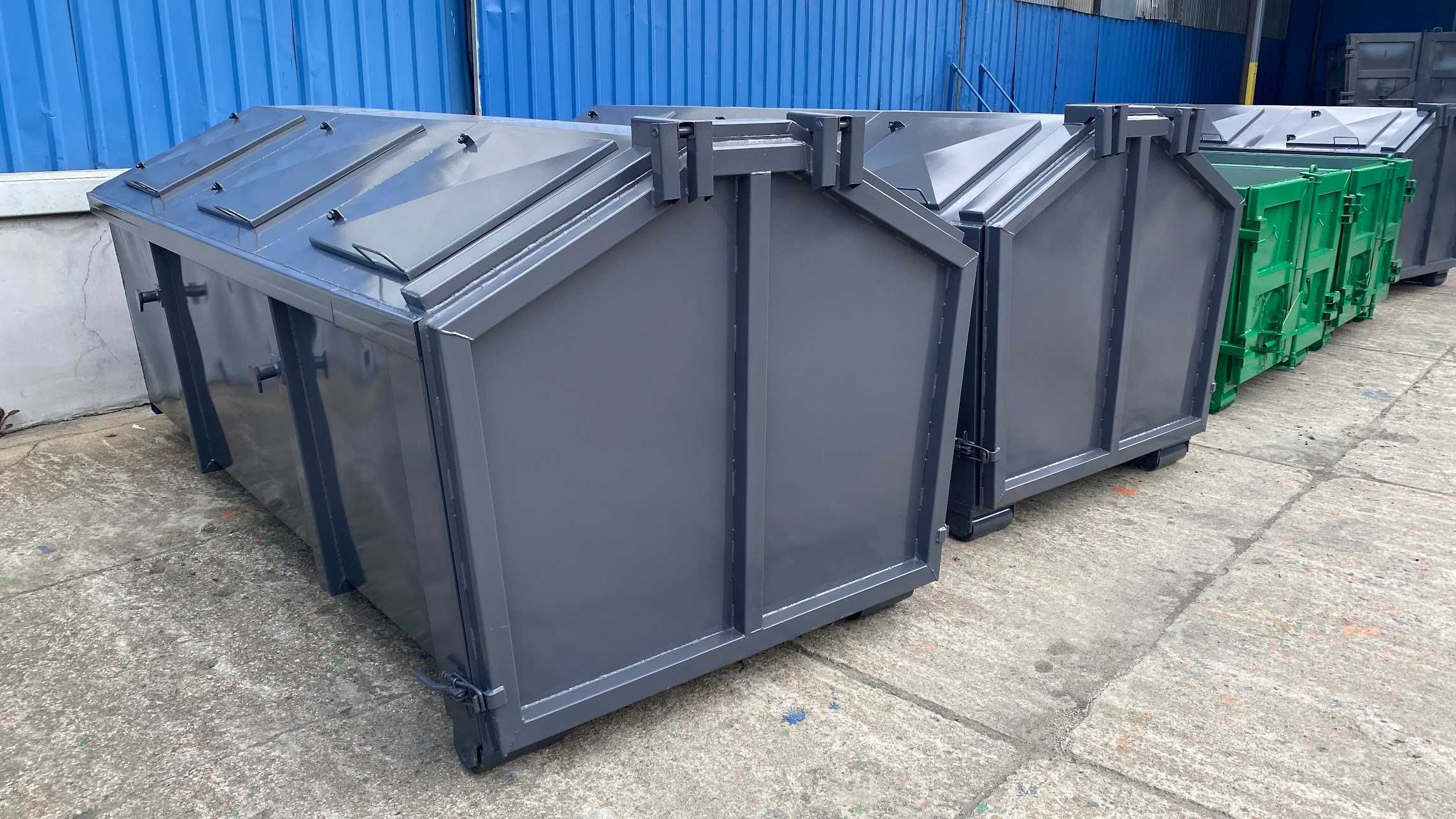 Kontener KP7 3500x1700x1000 śmietnik,ODPADY, pojemnik,kryty, PRODUCENT