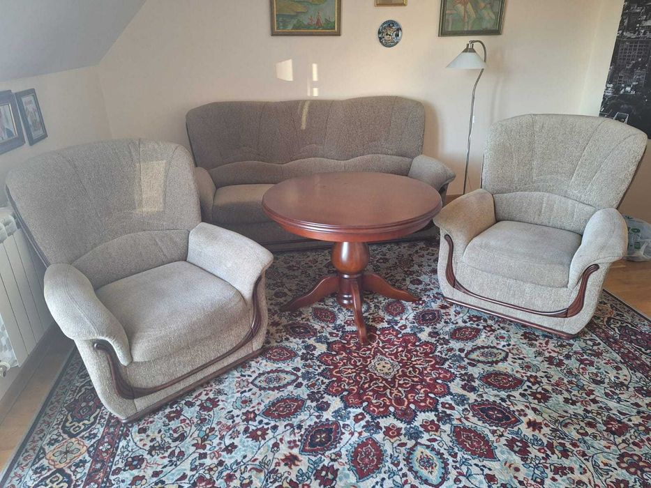 Sofa i fotele pkus stolik