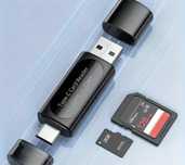 Czytnik kart SD/ TF 4w1 (USB A i USB C)