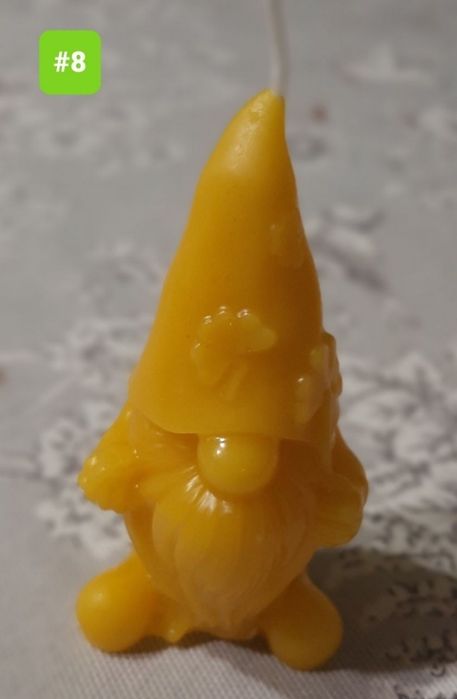 Свічка декоративна з бджолиного воску #8.