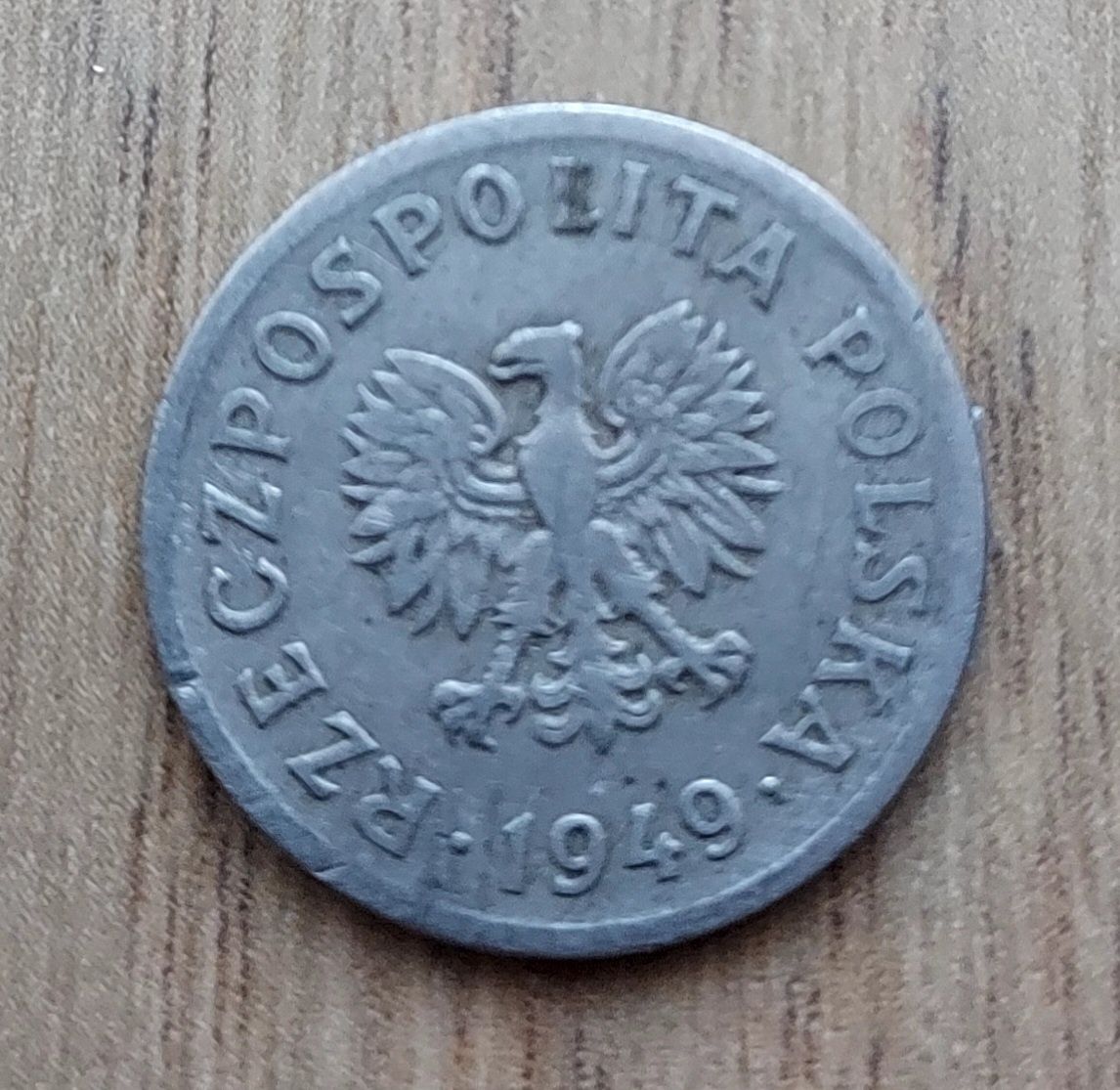 10 groszy 1949 r. Polska miedzionikiel