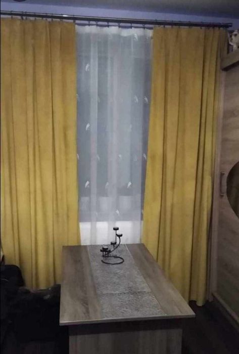 Zasłony musztardowe