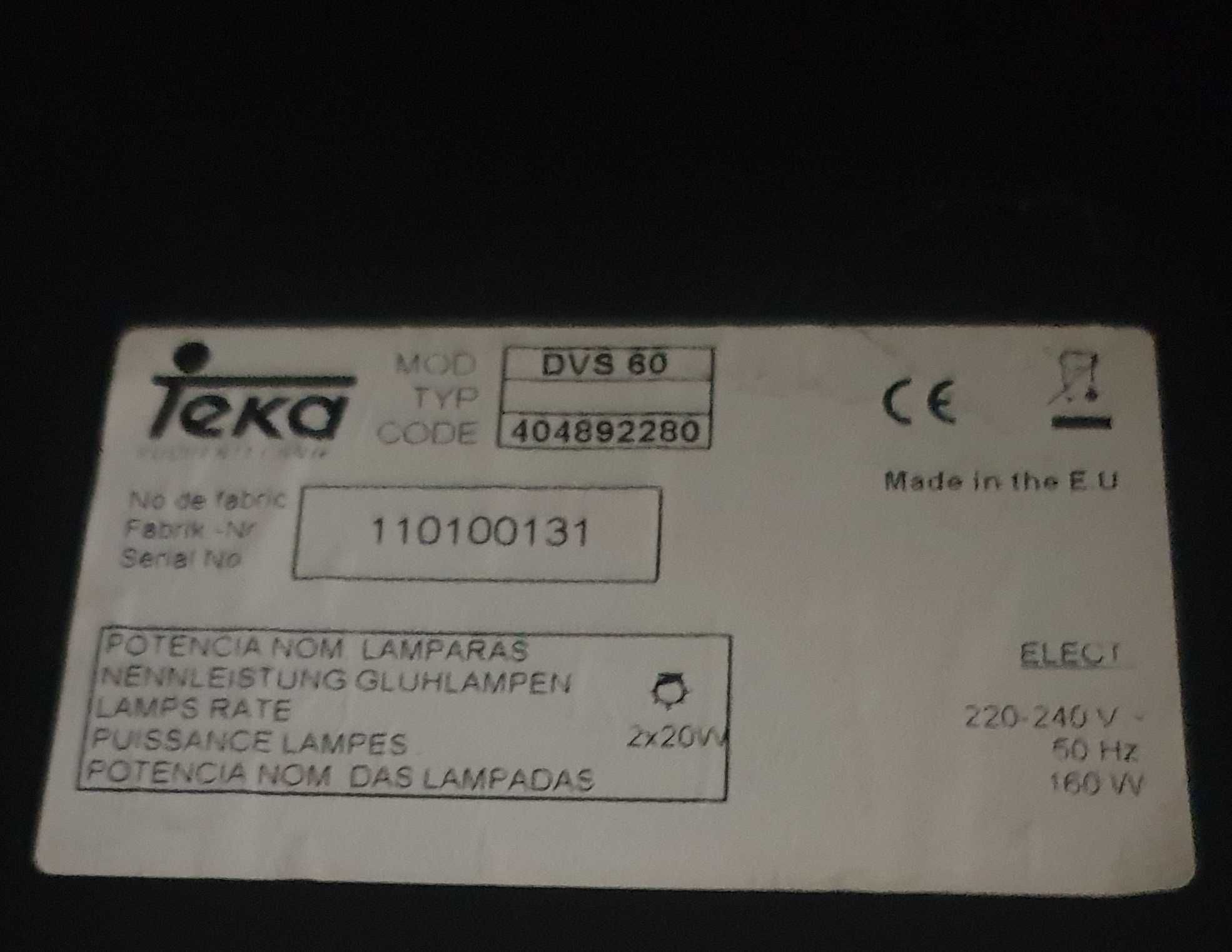 Okap kuchenny kominowy TEKA DVS 60
