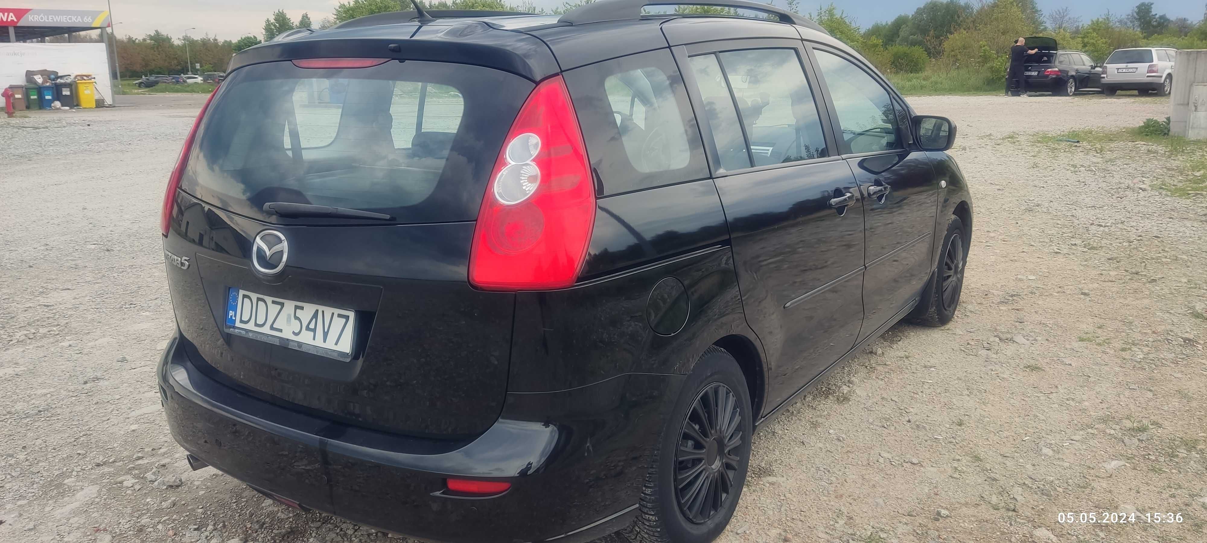 Mazda 5 2006 1.8 Benzyna W pełni sprawna Czarna