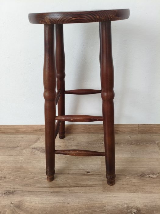 Taboret hoker kolor brązowy