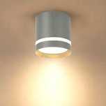Temgin Lampa sufitowa do zabudowy, 9 W, ciepła biel, 3000 K, aluminium
