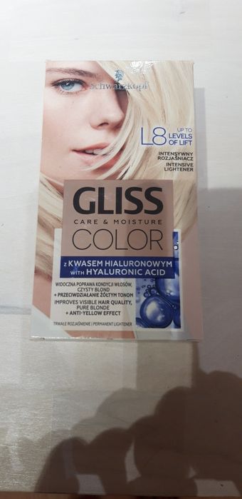 Wyprzedaż! Rozjaśniacz Schwarzkopf Gliss Color L8 krem do włosów