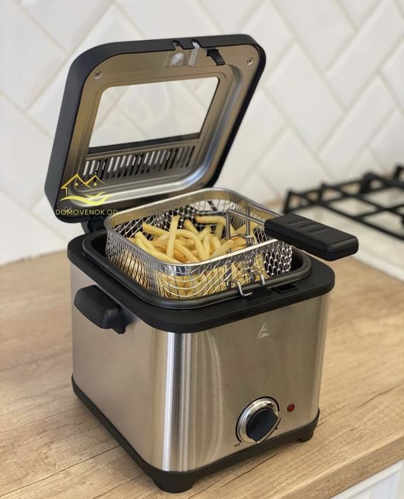 ПОТУЖНА! Німецька фритюрниця 3200Вт, Електрична фритюрниця, гриль,НОВА