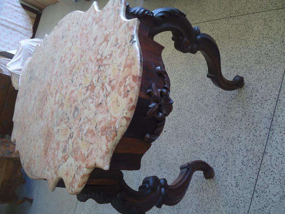Mesa antiga c/ mármore (oportunidade)