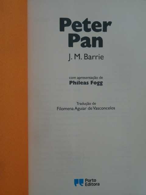 Peter Pan de J. M. Barrie - 1ª Edição