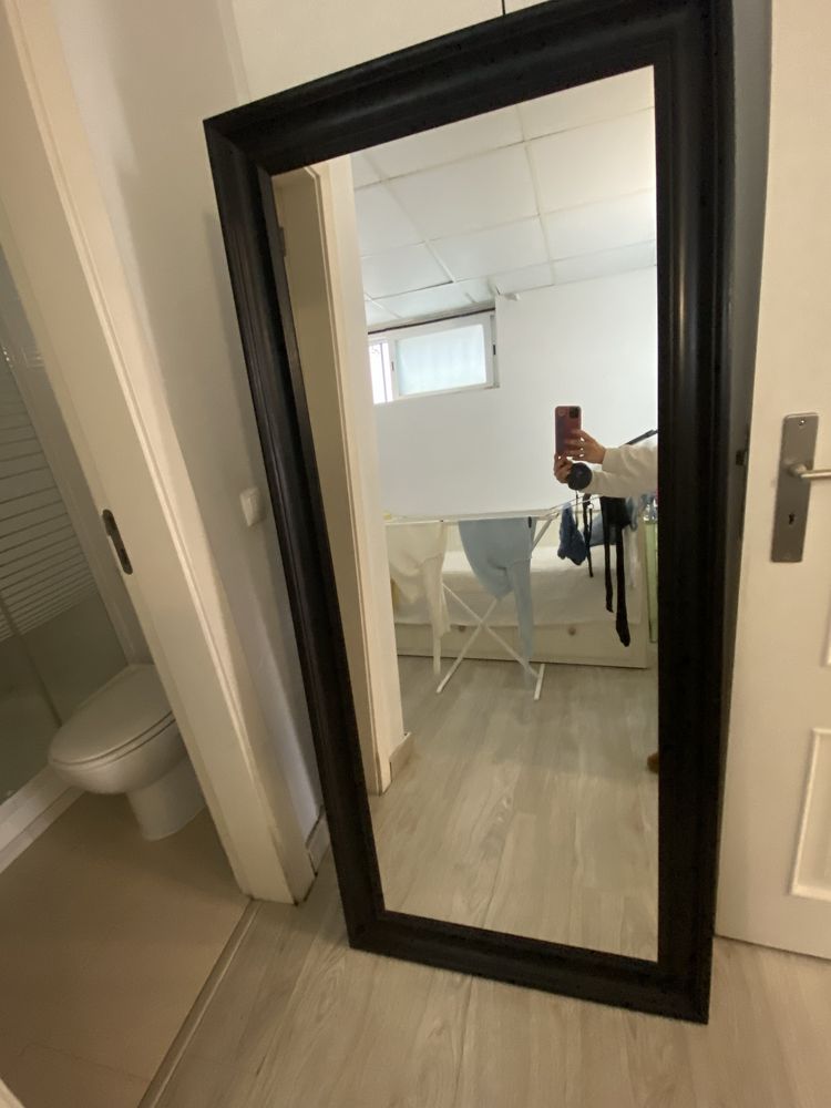 Espelho ikea moldura preta