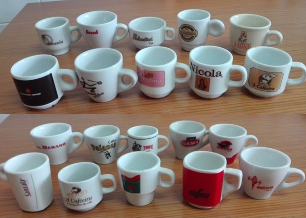 pack 69 chávenas de café diversas marcas