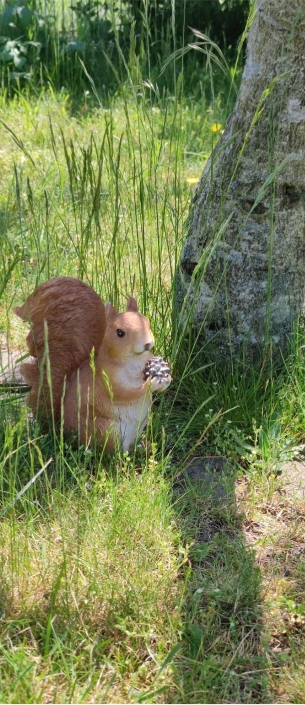 Figurka ogrodowa wiewiórka