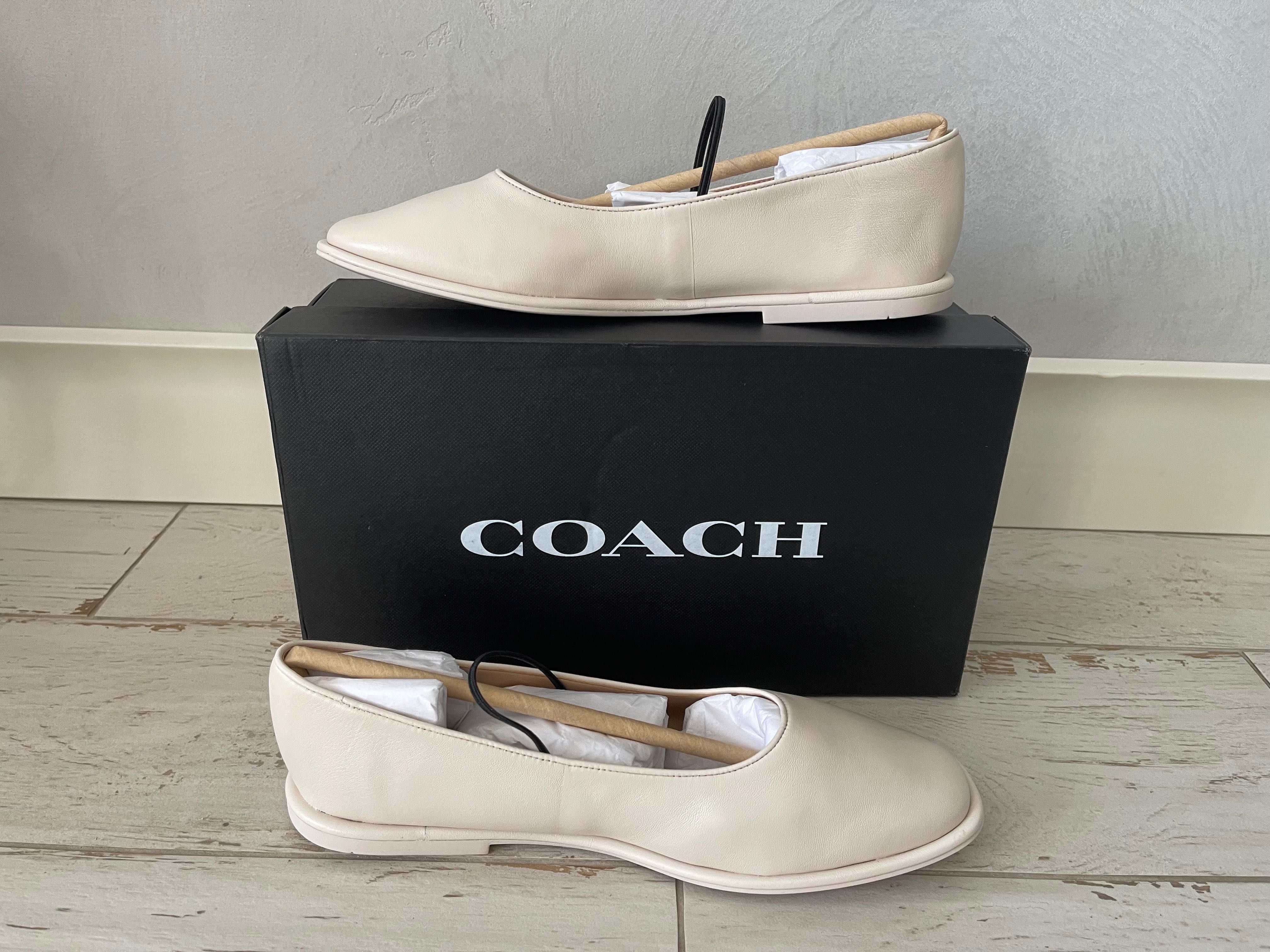 COACH Emilia Mary Jane. Туфли балетки Мери Джейн натуральная кожа р 39