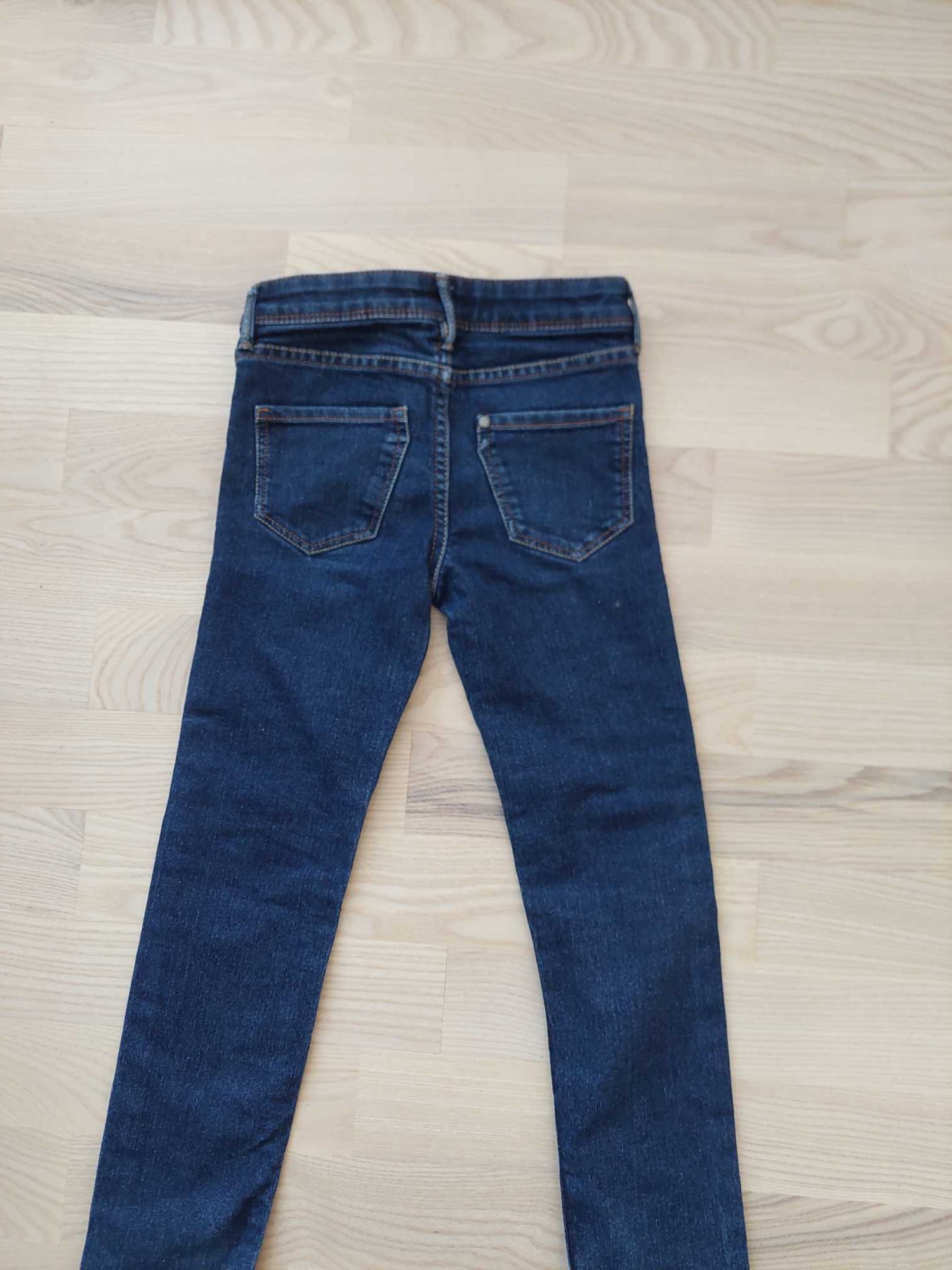 Jeansy 116 H&M spodnie jeansowe HM slim fit