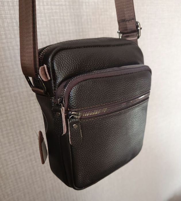 Сумка месенджер шкіряна