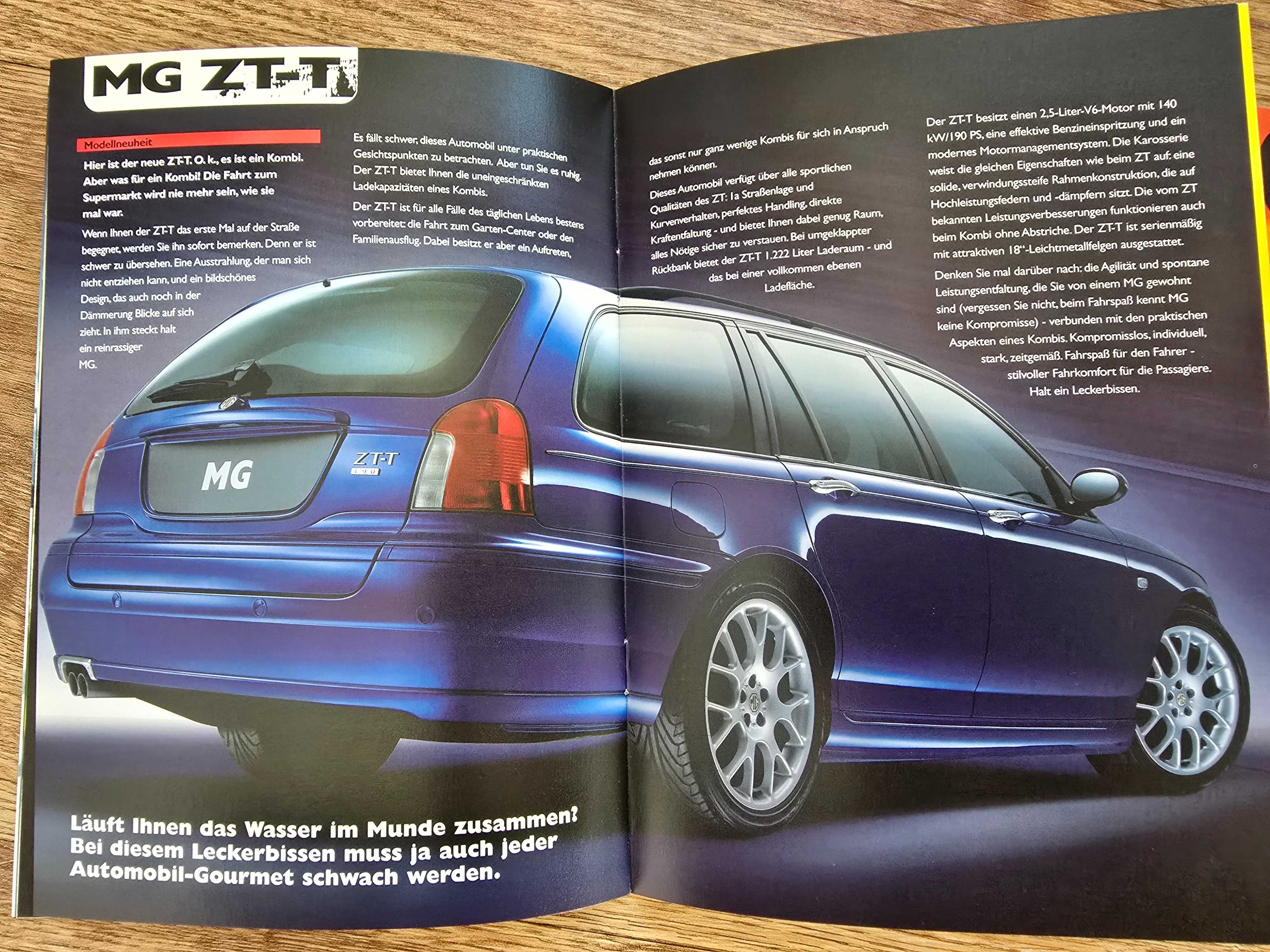 Prospekt MG  ZR, ZS, ZT/T, MGF