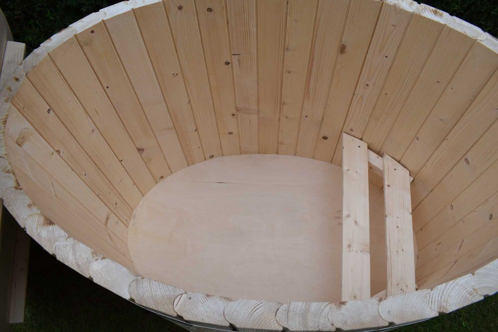 BALIA OGRODOWA BECZKA 120 cm  Do morsowania • Złożona i pomalowana