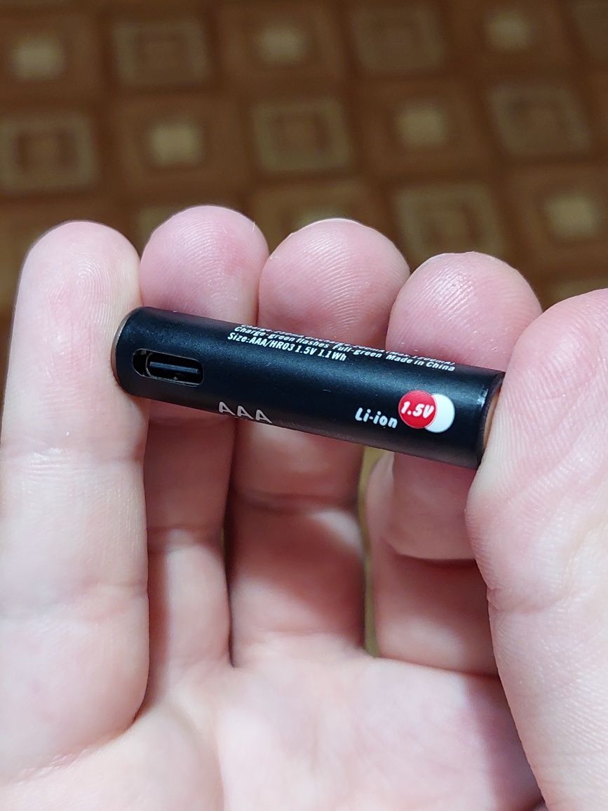 Soshine AAA 1100mWh аккумулятор USB-C
