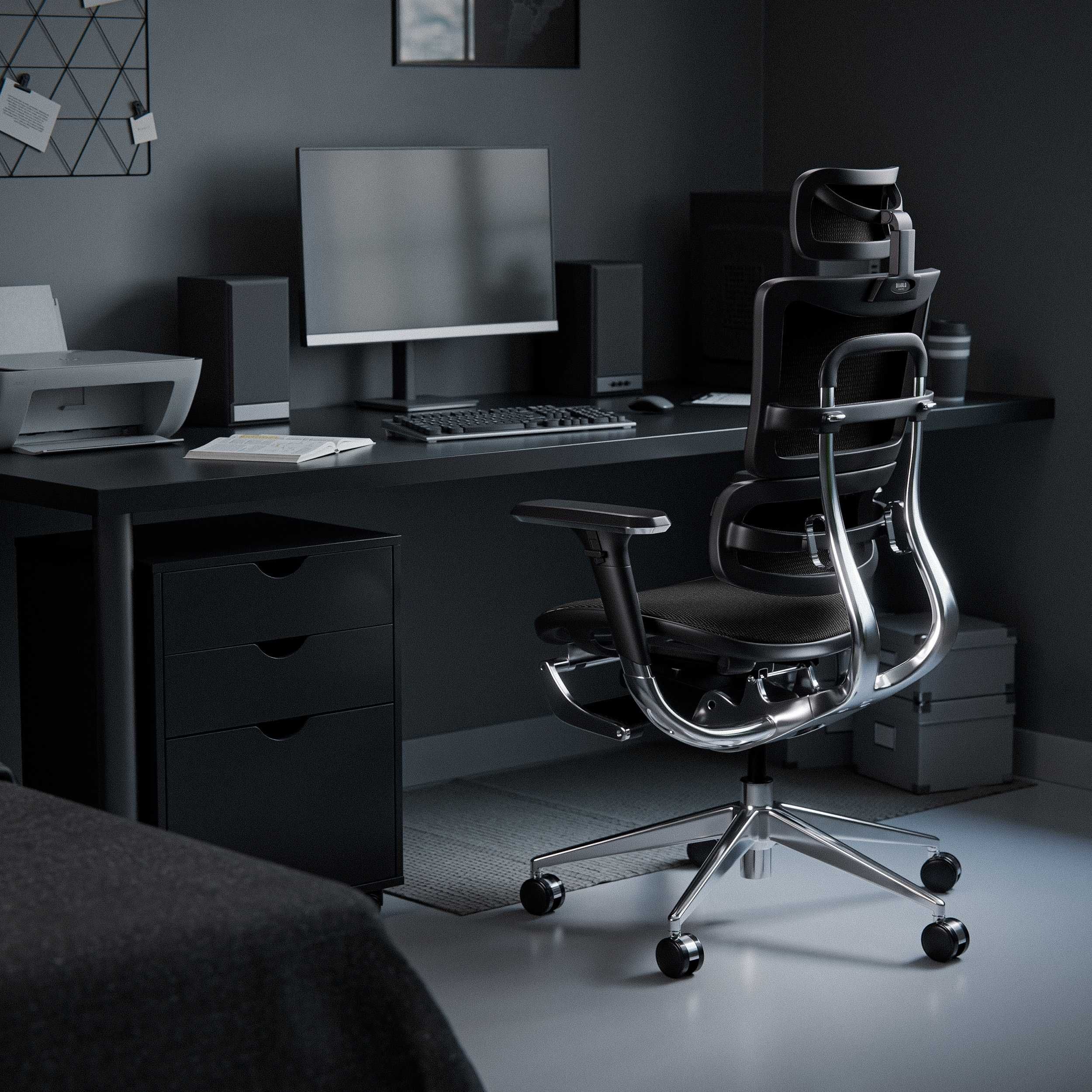 NOWY Fotel ergonomiczny Diablo V-Master czarny