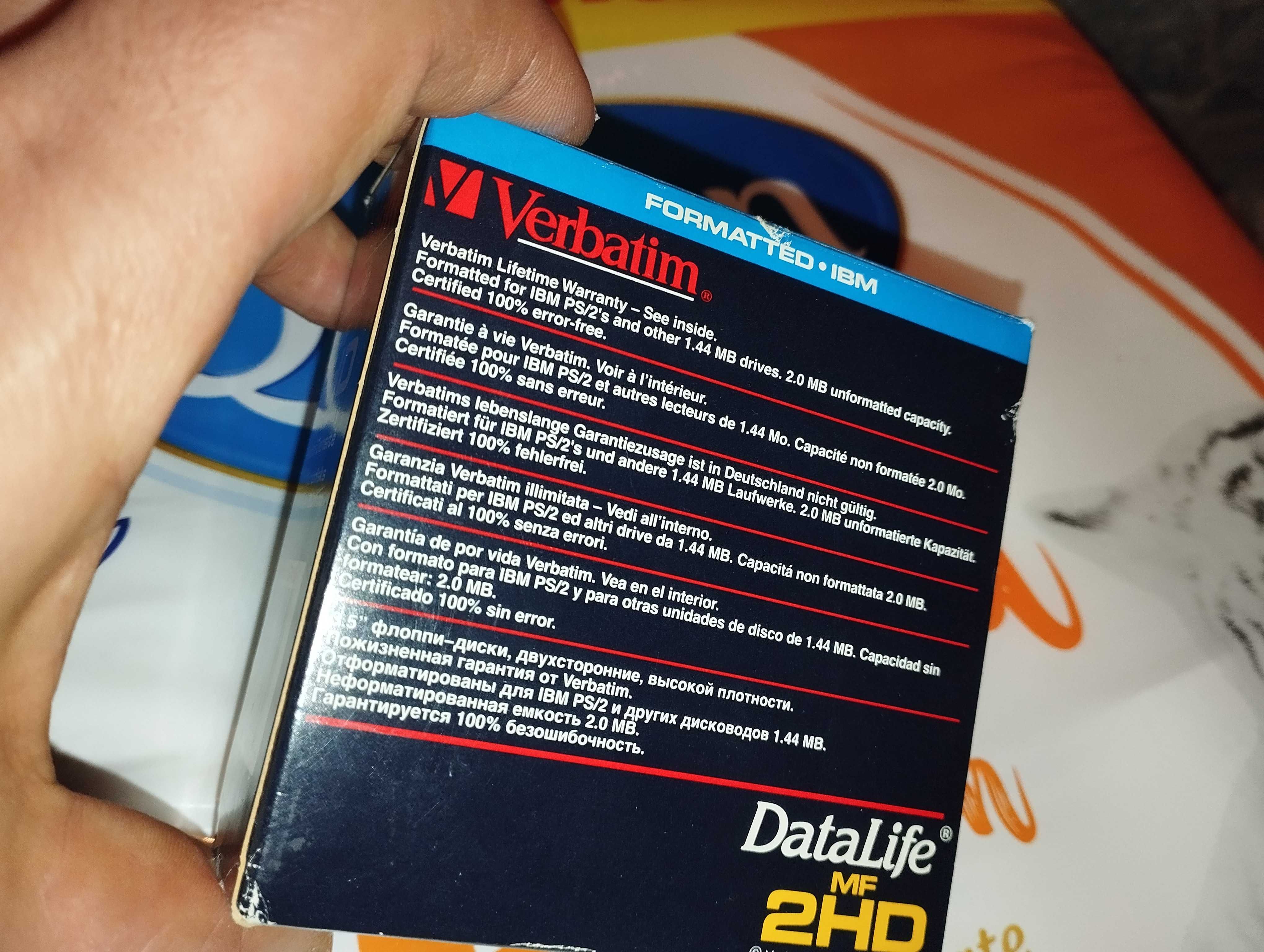 Dyskietki Dyskietka VERBATIM 3,5" MF2HD Data Life 10+1 gratis 1,44MB