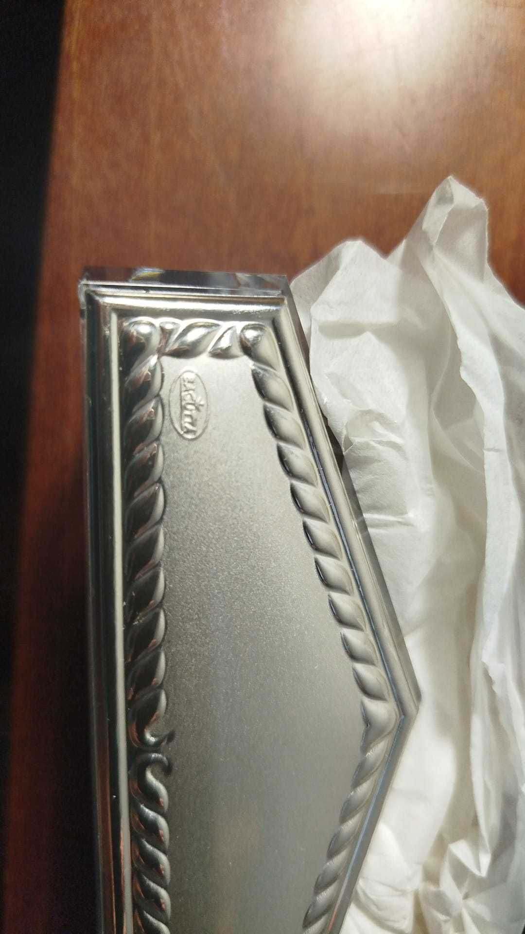 Conjunto Bagutta de prata - Caneta + suporte postite + Porta Envelopes
