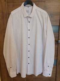 Biała koszula z wzorem Marcell XL