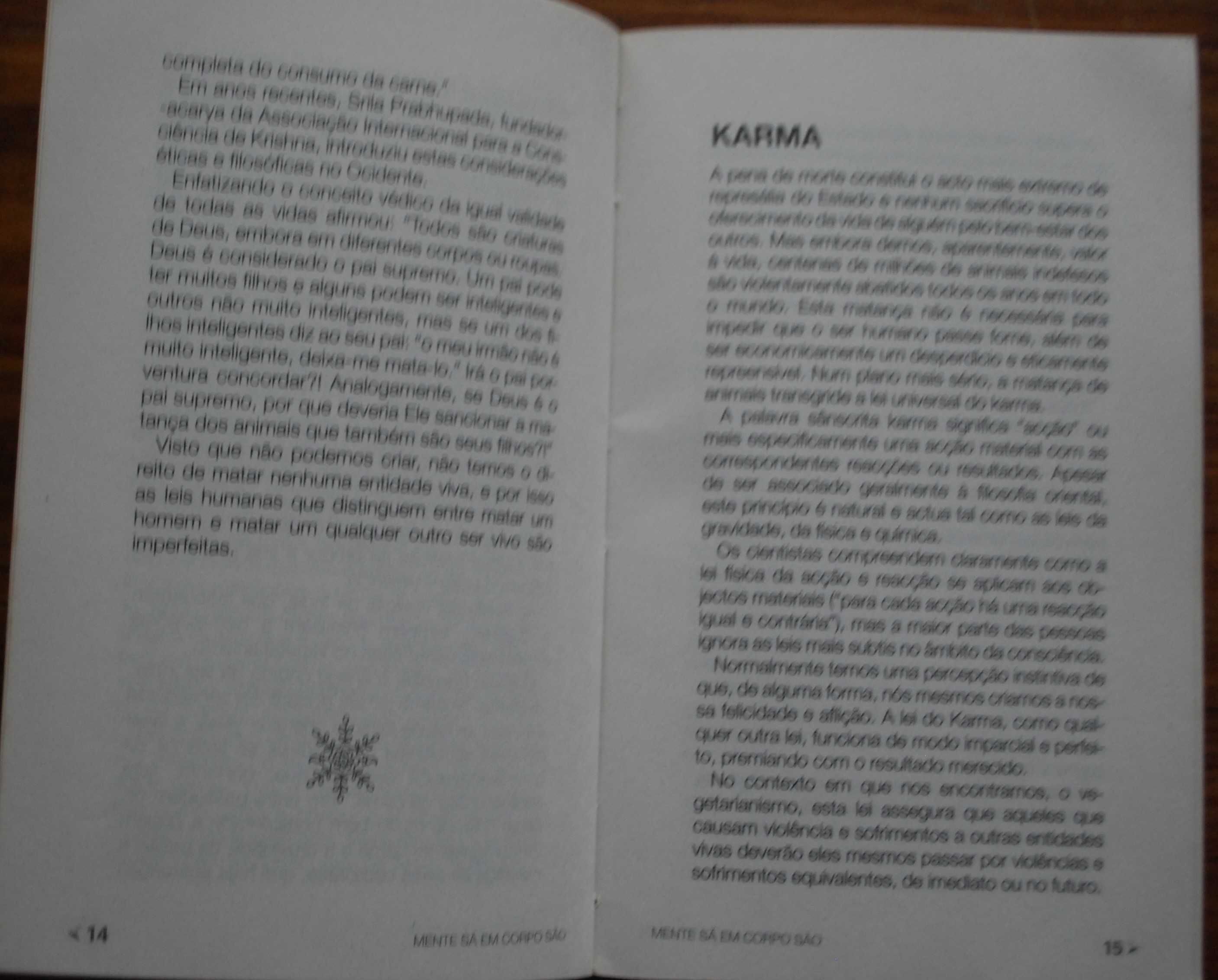 Mente Sã Em Corpo São (Receitas Vegetarianas/Saúde e Ayurveda/Yoga)