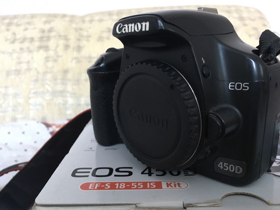 Canon 450d,полный комплект!