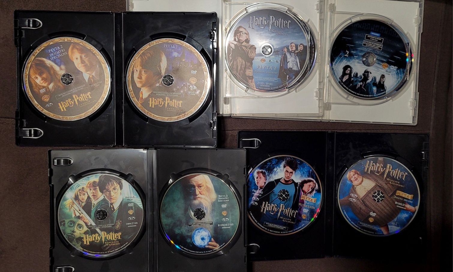 Pakiet sześciu części Harrego Pottera DVD