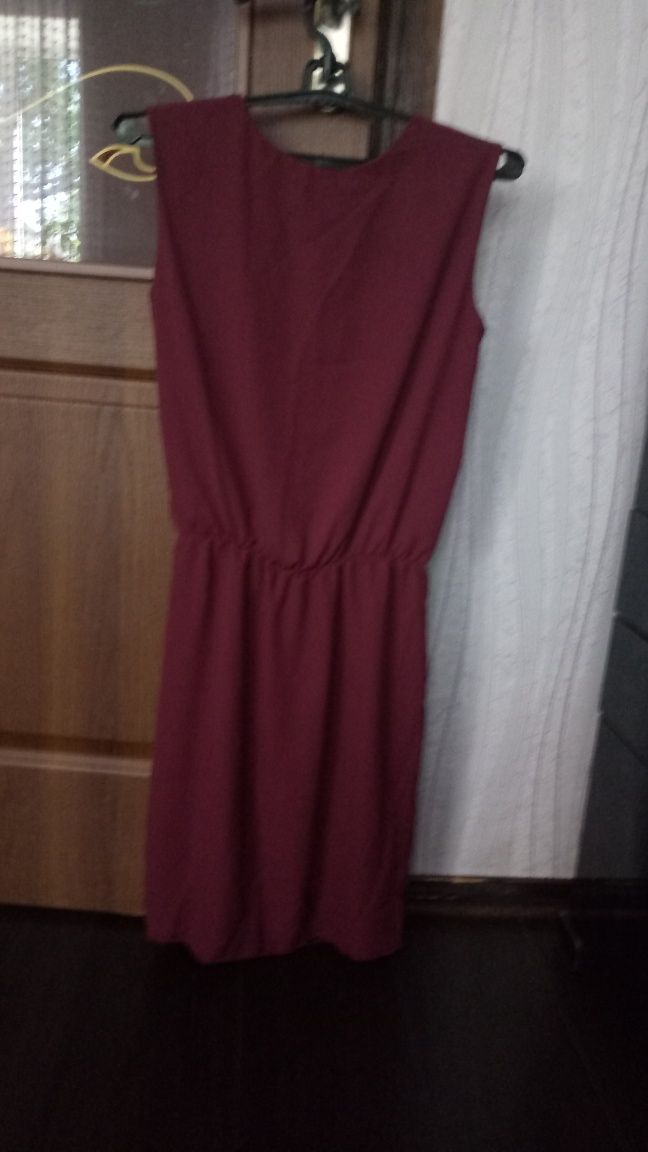 Платье бордовое женское