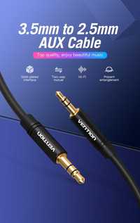 Разъем Aux-кабеля  от 3,5 мм до разъема 2,5 мм 2м