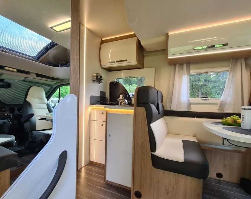 Wynajem kampera RollerTeam 5os 170KM, automat, klimatyzacja 4x rowery