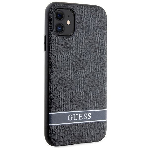 Guess Guhcn61P4Snk Iphone 11 / Xr Szary/Grey Hardcase 4G Stripe