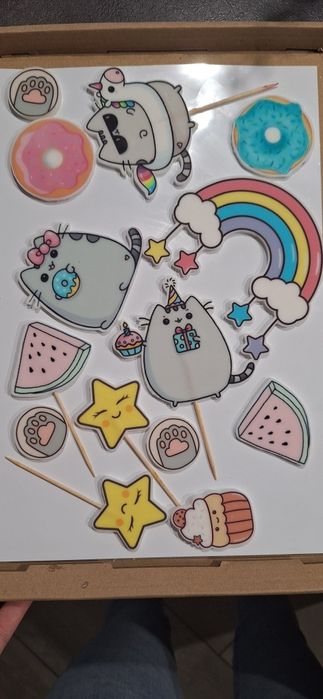 Pusheen 3d dekoracja na tort