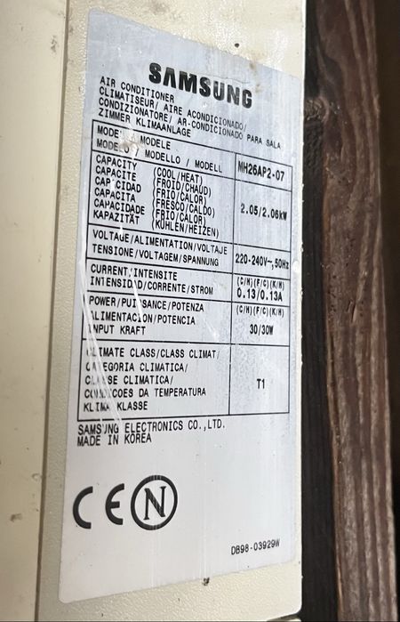 Ar Condicionado Sumsung MH26AP2-07