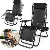 Krzesło turystyczne Zero Gravity leżak plażowy ogrodowy składny LT3