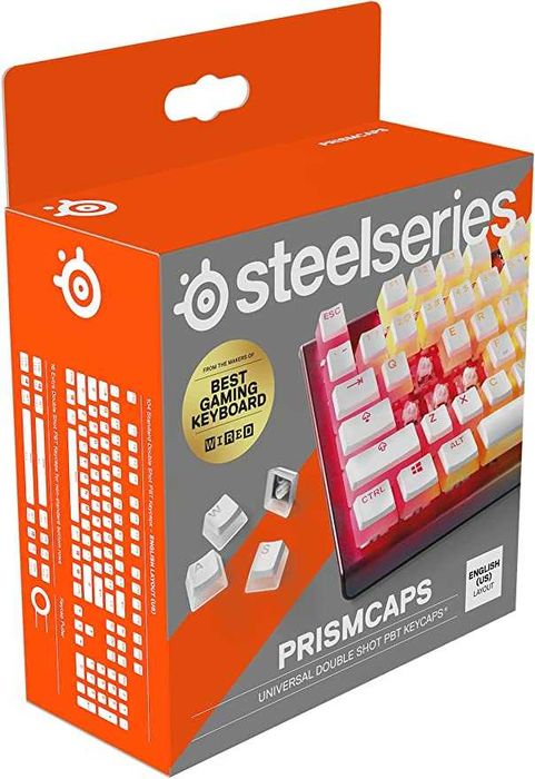 SteelSeries PrismCaps – Nakładki na klawisze Double Shot PBT