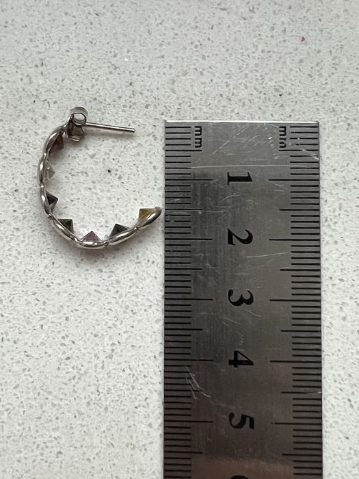 Срібні сережки кульчики 925 з кольоровими фіанітами